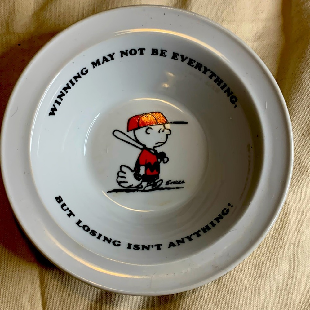 Charlie Brown vintage bowl from 1950 porcelain